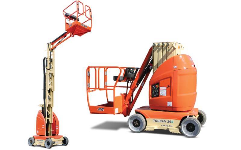 SwastikCorp™ Equipment Rental | Vertical Mast Boom Lift for Rent | Self Propelled Mast Boom | Hydraulic or Electric Power | Horizontal Outreach | Find a Perfect Manlift